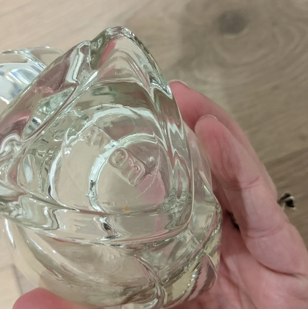 Vintage Avon glass squirrel candle holders